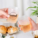 Personalized Disposable Plastic Cups for Bridal Shower Wedding Engagement Party Gift