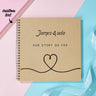 Personalized Text Notebook Wedding Gift DIY Diary Portable Pierced Memory Notebook
