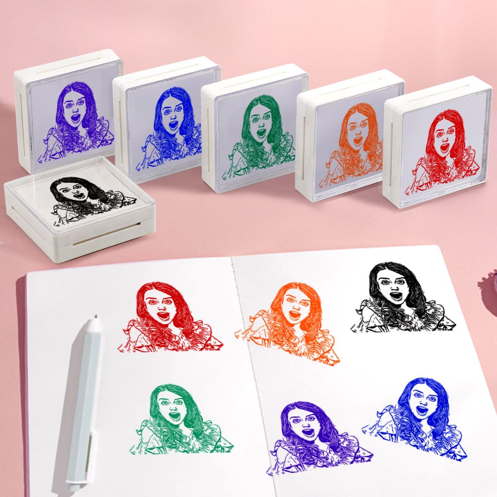 Personalized Portrait Stamp Custom Funny Stamps Gift for Him and Her