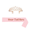 Custom Sash and Tiara Set Personalized Sash Rhinestone Crowns Party Decorations Kit for Women
