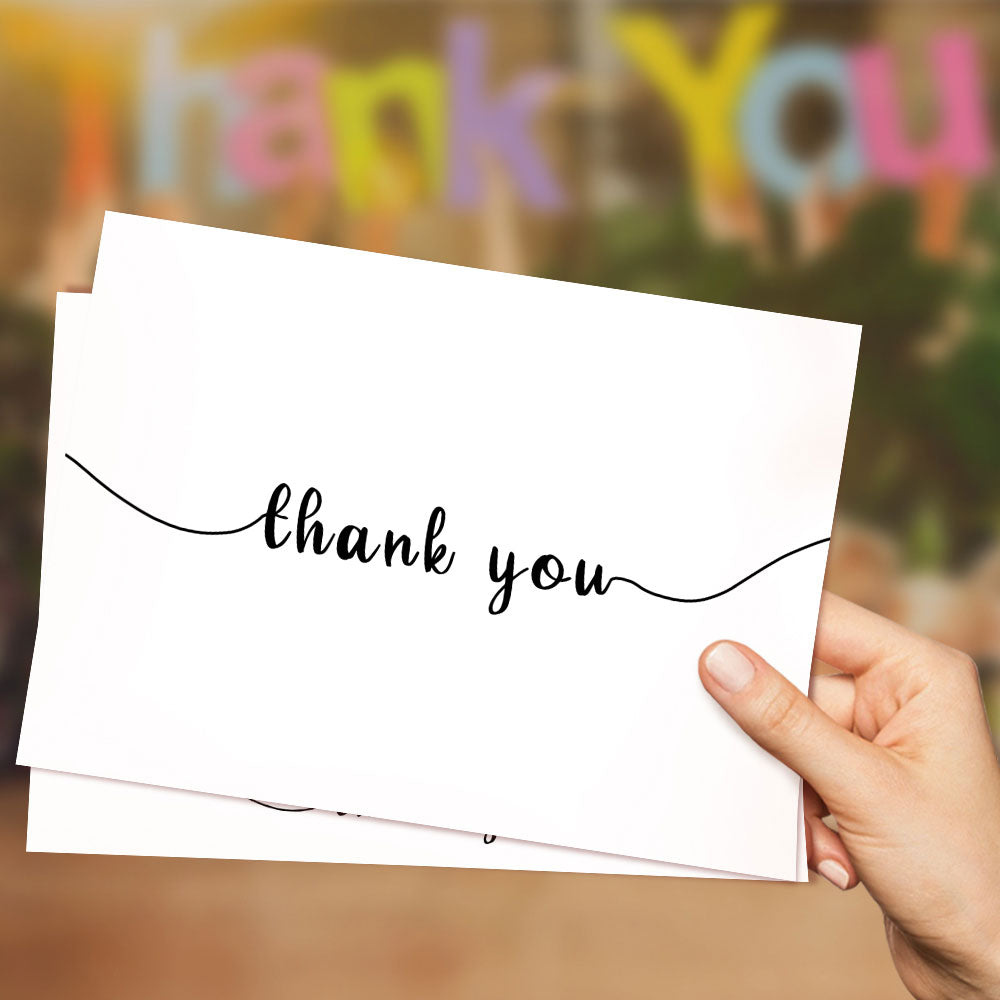 Simple Style Thank You Card Gifts for Weddings