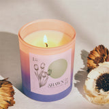 Personalized Hexagon Month Flower Scented Candle for Wedding Decor