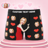 Personalize Face Boxer Love Heart Underwear Custom Funny Underwear Anniversary Gift For Him