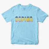 Personalized Back to School Pencil Name T-shirt First Day of School Shirt Gift for Kids