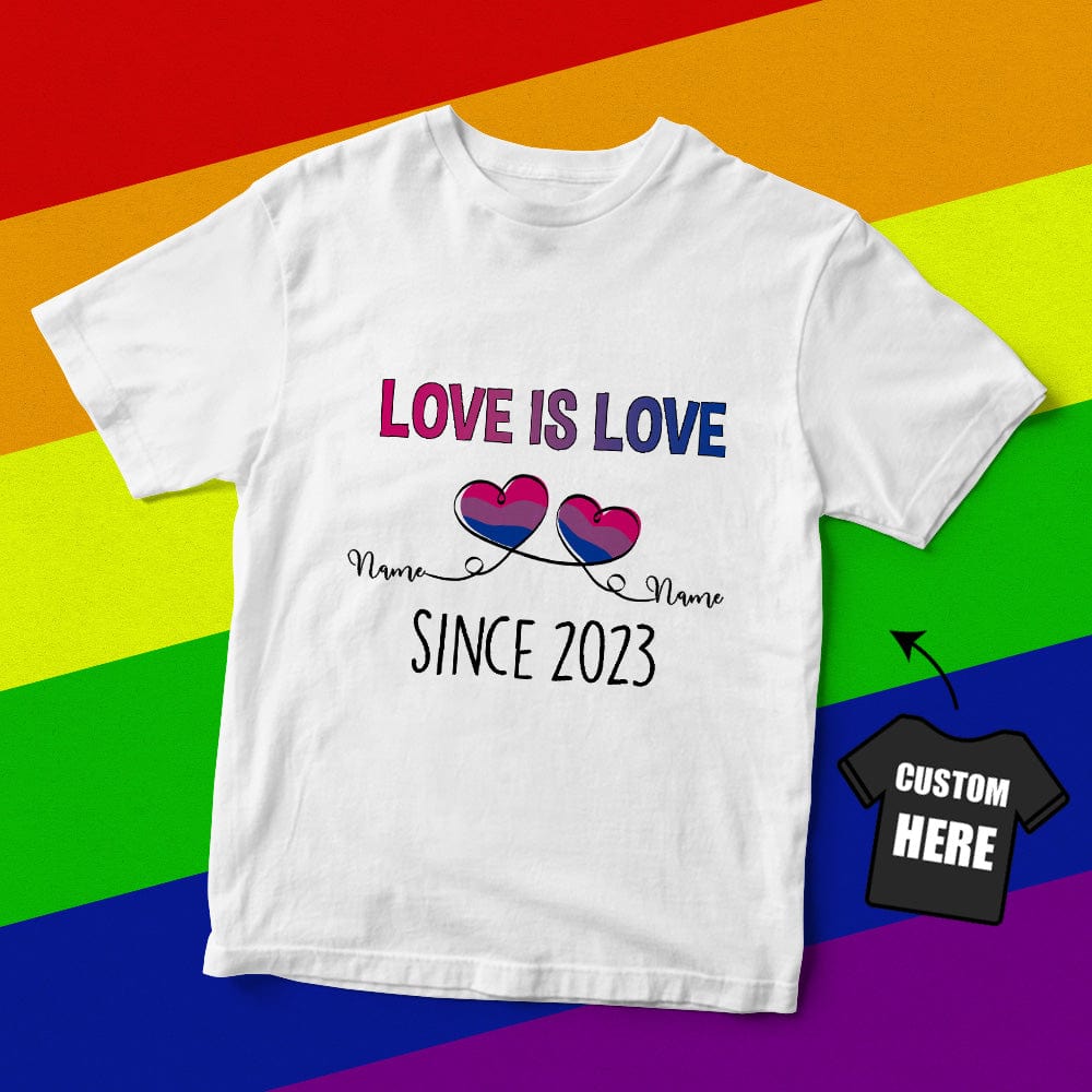 Personalized LGBTQ T-Shirt Custom Pride Shirt LGBT Gift for Pride Month