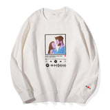 Custom embroidered pattern audio track hoodie comfortable fit trendy fashion for music lover