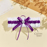 Personalized Wedding Garter with Name and Wedding Date Excellent Gift for the Bride Something Blue