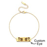 Custom Photo Bracelet Eyes Bracelet Bar Bracelet Gifts for Her