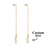 Promise You Personalized Name Earrings Lovers Earrings Wedding Gift
