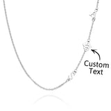 Custom Engraved Animal Paw Shape Initial Necklace – Unique Wedding Gift