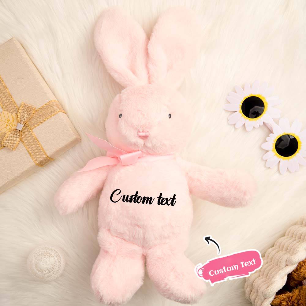 Personalized Bunny Rabbit Plush Stuffed Toy Gift for Children