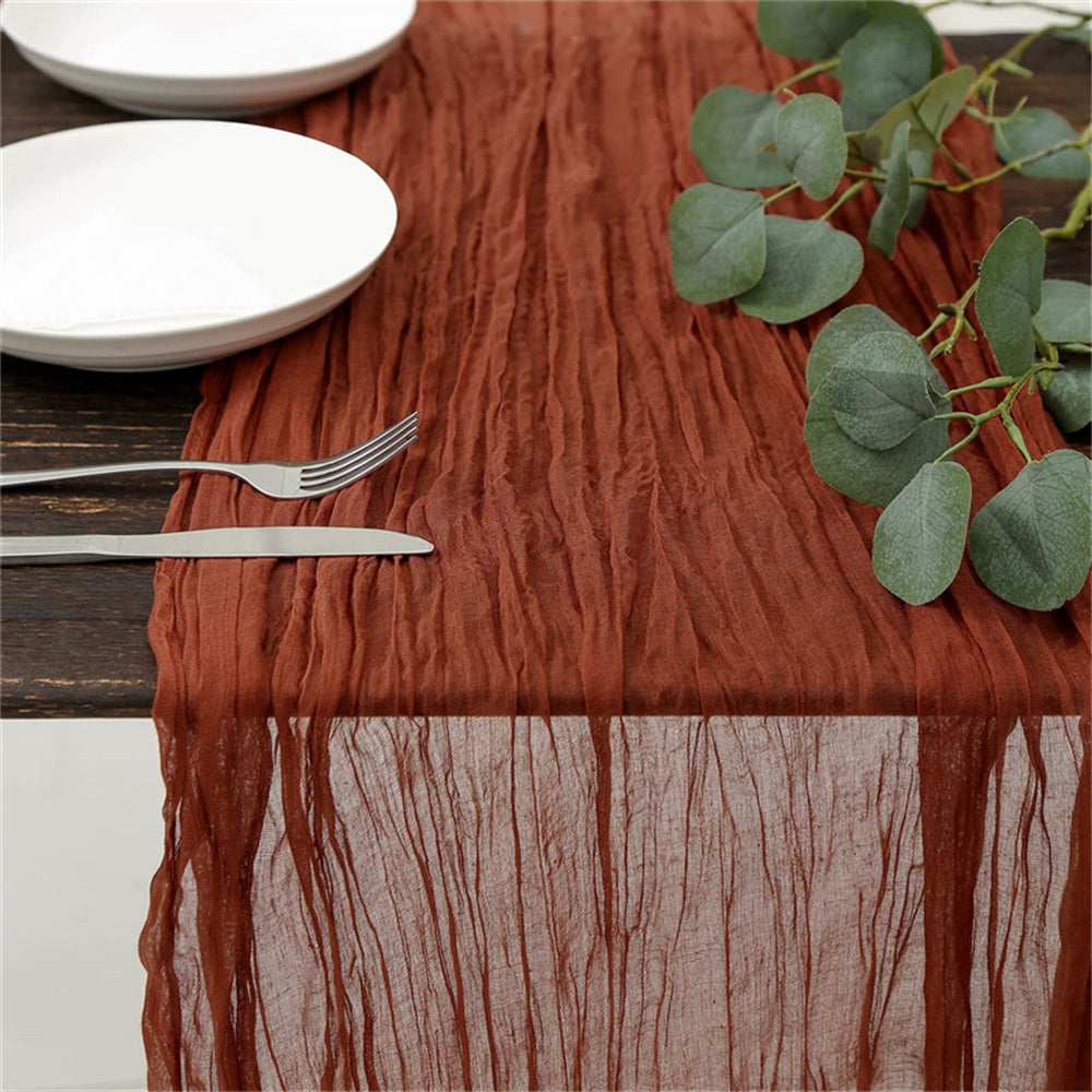 Wedding Gauze Table Runner Rustic Wedding Cheesecloth Runner Cotton Runner for Table Wedding Arch Ideas Bridal Shower Modern