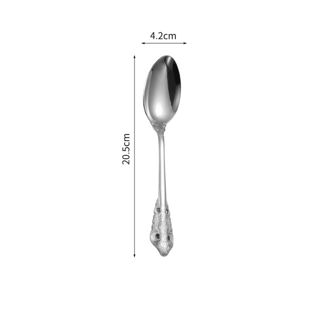 Wedding Stainless Steel Knives and Forks Vintage Embossed Cutlery Gift for Wedding