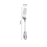 Wedding Stainless Steel Knives and Forks Vintage Embossed Cutlery Gift for Wedding