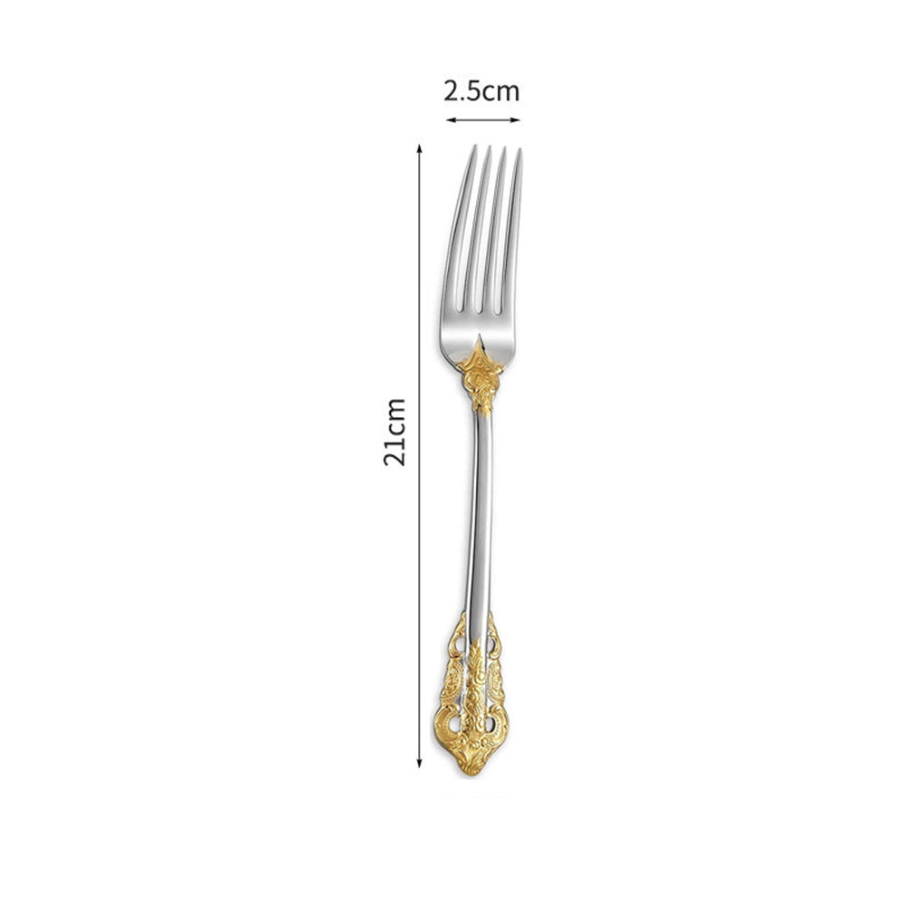 Wedding Stainless Steel Knives and Forks Vintage Embossed Cutlery Gift for Wedding