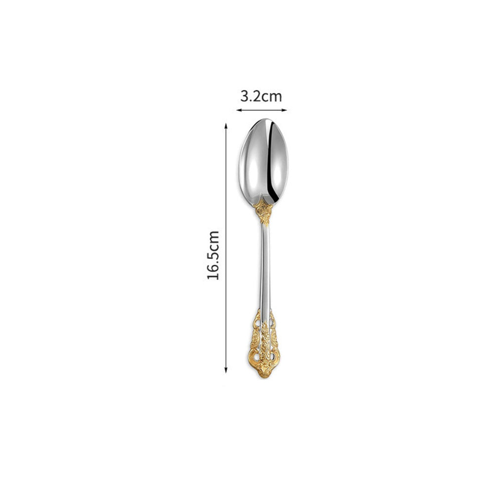 Wedding Stainless Steel Knives and Forks Vintage Embossed Cutlery Gift for Wedding