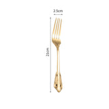 Wedding Stainless Steel Knives and Forks Vintage Embossed Cutlery Gift for Wedding