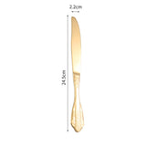 Wedding Stainless Steel Knives and Forks Vintage Embossed Cutlery Gift for Wedding