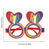 12 Pcs Rainbow Gay Pride Funny Glasses Lesbian LGBT Party Decorations Supplies