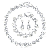 Pearl Jewelry Set Pearl Wedding Jewelry Gold Wedding Jewelry Bridesmaid Jewelry Bridal Jewelry Set