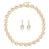 Pearl Jewelry Set Pearl Wedding Jewelry Gold Wedding Jewelry Bridesmaid Jewelry Bridal Jewelry Set