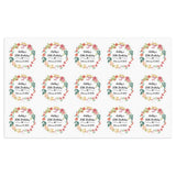Personalized Thank You Stickers Round Wedding Birthday Favor labels for Gifts