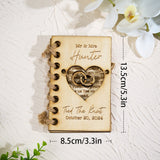 Custom Handmade Wood Wedding Vow Book Newlywed Keepsake Gift