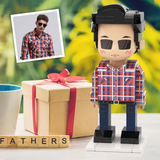 Full Body Customized 1 Person Duddu Brick Figures Birthday Gift for Him Father's Day Gift