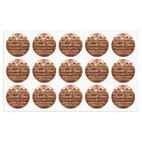 Personalized Thank You Stickers Round Wedding Birthday Favor labels for Gifts