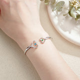 Custom Double Birthstone Mother & Daughter Bracelet Romantic Couple Gift