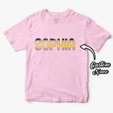 Personalized Back to School Pencil Name T-shirt First Day of School Shirt Gift for Kids