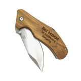 Custom Engraved Pocket Knife Best Husband Stainless Steel Folding Knife