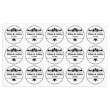 Personalized Thank You Transparent Stickers Round Wedding Birthday Favor labels for Gifts